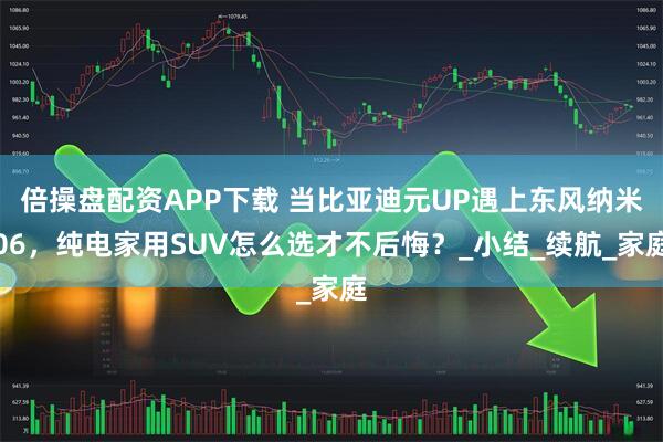 倍操盘配资APP下载 当比亚迪元UP遇上东风纳米06，纯电家用SUV怎么选才不后悔？_小结_续航_家庭