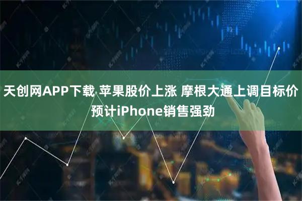 天创网APP下载 苹果股价上涨 摩根大通上调目标价 预计iPhone销售强劲